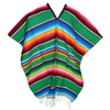Authentic Mexican Serape Poncho Costume - Cinco De Mayo Mexican Fiesta Ponchos for Adults And Kids