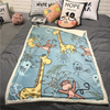 Kids Printed Flannel Fleece Blanket - Basics Kids Ultra-Soft Micromink Sherpa Blanket/Throw
