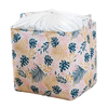 Savvydeco Cotton Fabric Large Storage Organizer Bag With Handle