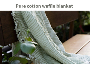 Pure Cotton Waffle Blanket