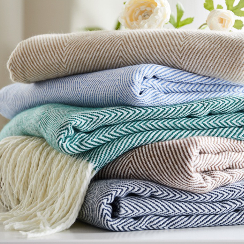 Boho Throw Blankets Outdoor Woven Tassel Blankets, Super Soft Cozy