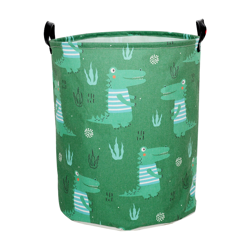 Savvydeco Kids Laundry Round Storage Basket With Handle