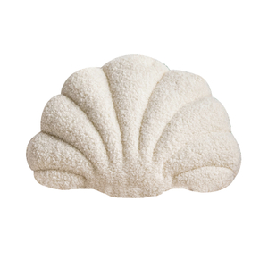 Cute Soft Shell Decorative Pillows, Faux Fur Shell Shaped Cushions Home Textile Supplier