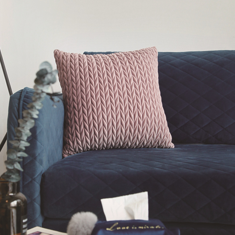 MC0064 Quilted Velvet Cushion Cover